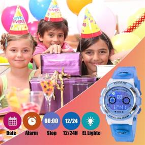 img 3 attached to ⌚ Girls' Waterproof Digital Outdoor Wrist Watches with Watch Function