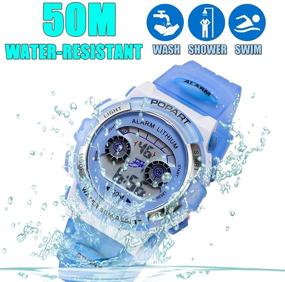 img 2 attached to ⌚ Girls' Waterproof Digital Outdoor Wrist Watches with Watch Function