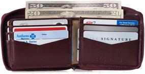 img 2 attached to Alpine Blocking Leather Wallet Bi Fold Men's Accessories for Wallets, Card Cases & Money Organizers