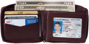 img 3 attached to Alpine Blocking Leather Wallet Bi Fold Men's Accessories for Wallets, Card Cases & Money Organizers