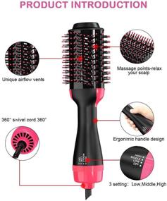 img 3 attached to Volumizer Professional Hairdryer Anti Scald Certified