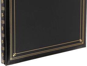 img 2 attached to Pioneer Photo Albums 300-Pocket Post Bound Leatherette Cover Photo Album - Black (3.5x5.25 Prints)