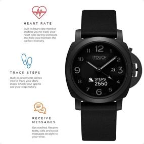 img 1 attached to ITouch Connected Hybrid Smartwatch Fitness Tracker Heart Rate Step Counter Sleep Monitor Connected GPS Notifications IP68 Waterproof For Women And Men Up To 30 Day Battery Compatible W Android &Amp Cell Phones & Accessories for Accessories
