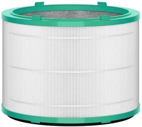 img 1 attached to 💨 Dyson Air Purifier Replacement - HP01, HP02, DP01 - 360° Glass HEPA Filter - 1 Count (Pack of 1) - Silver/Green