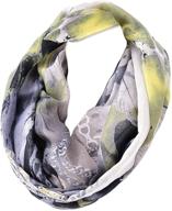 🧣 the dream women infinity scarf - autume print - twins scarf wrap neckchief logo