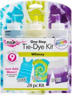 🌈 tulip one-step tie-dye kit - whimsy: create vibrant diy tie-dye designs with 3 color kit logo