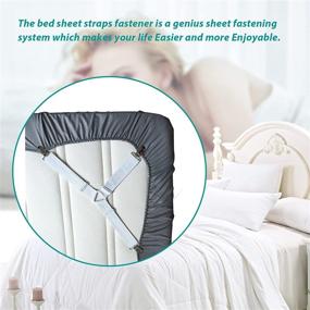 img 3 attached to Raytour Bed Sheet Holder Straps | Enhancing Bedsheet Fasteners for Improved Sheet Stay