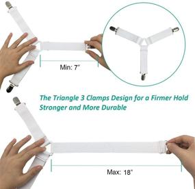 img 1 attached to Raytour Bed Sheet Holder Straps | Enhancing Bedsheet Fasteners for Improved Sheet Stay