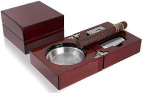 img 3 attached to 💨 Compact and Stylish Cherry Folding Ashtray with Integrated Lighter - Mantello