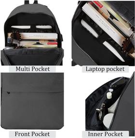 img 2 attached to Backpack Waterproof Backpacks Notebook Charging Laptop Accessories