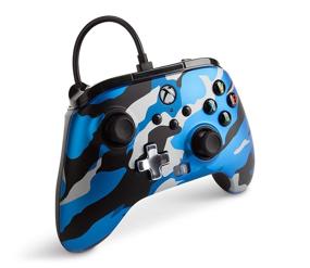 img 2 attached to PowerA Enhanced Wired Controller for Xbox - Metallic Blue Camo: A Superior Gamepad for Xbox Series X/S