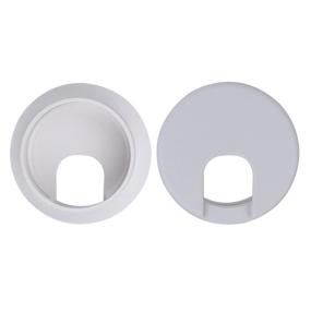 img 3 attached to 🖥️ Pack of White Desk Grommets