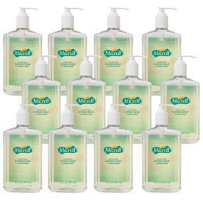 img 2 attached to 🍋 Purell Micrell Antibacterial Lotion Soap, Lemon Citrus Fragrance, 12 fl oz Pump Bottle (Pack of 12) – 9759-12: Highly Effective Hand Soap for Germ-Free Hygiene