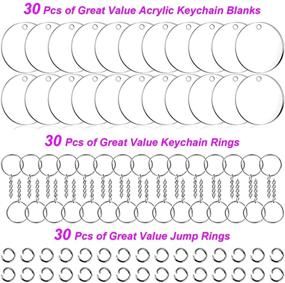 img 3 attached to Keychain Craft 30Pcs Ornaments Projects Crafting