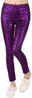 hde mermaid leggings metallic costume girls' clothing logo