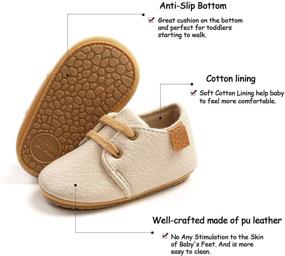 img 1 attached to 👞 BENHERO Leather Moccasins Sneakers - Boys' Anti Slip Shoes