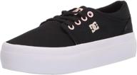 👟 dc trase platform skate shoe: unisex-child fashion with enhanced performance logo