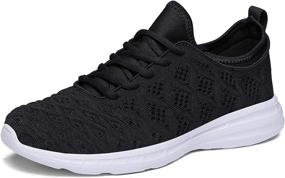 img 4 attached to 👟 Joomra Lightweight Women's Athletic Shoes - Stylish 3D Woven Sneakers