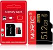 512gb micro sd card with adapter high speed card class 10 memory card for android smartphone digital camera tablet and drone microsd （512gb） logo