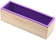 🧼 dd-life flexible rectangular soap silicone loaf mold wood box - 42oz soap making supplies logo