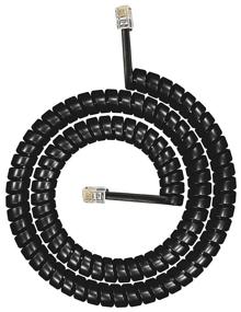 img 4 attached to Copper Coiled Telephone Cord - Tangle-Free, High-Quality Sound, 15 Ft Black Handset Cable for Landline in Home or Office by RamPro