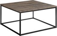 🏢 abington lane contemporary square coffee table - enhance your living space with a modern brown cocktail table for living room and office logo