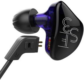 img 3 attached to KZ ES3 Dynamic Hybrid Dual Driver In Ear Headphones (Purple With Mic)