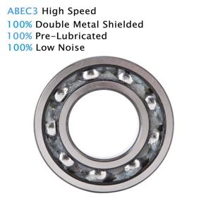 img 1 attached to 🔧 Enhanced Performance: Donepart 6000ZZ Bearings - Shielded for Efficient Electric Applications