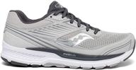 saucony s10575-30 echelon running shoes: charcoal women's athletic footwear for enhanced performance logo