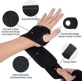 img 3 attached to Adjustable Support One Compression Relief Right Brace Wrist