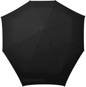 img 4 attached to ☂️ Stylish Senz Manual Umbrella in Classic Black - A Reliable Weather Companion