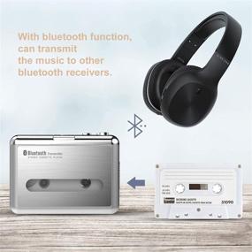 img 1 attached to 🎵 Улучшенный плеер DIGITNOW! Walkman на кассетах с функцией Bluetooth-передачи и разъемом для наушников 3,5 мм