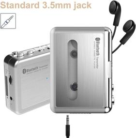 img 2 attached to 🎵 Улучшенный плеер DIGITNOW! Walkman на кассетах с функцией Bluetooth-передачи и разъемом для наушников 3,5 мм