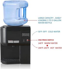 img 2 attached to Amay Countertop Water Cooler Dispenser, Hot and Cold, 3-5 Gallons with Child Safety Lock and Energy Saving Switch: A Comprehensive Review