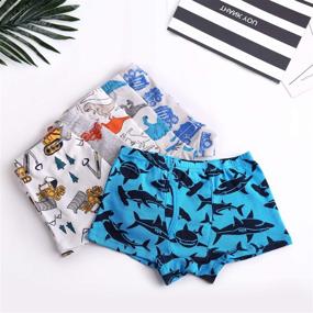 img 1 attached to 🩲 Soft Cotton Briefs for Little Boys - Dinosaur, Truck, and Shark Underwear - Baby, Toddler, Kids - 6-8-9 Pack