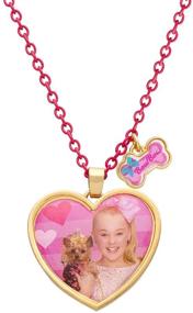 img 3 attached to 💖 JoJo Siwa and Bow Bow Pink Bracelet and Heart Necklace Fashion Set