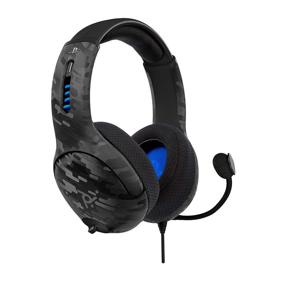 img 3 attached to 🎧 PDP Gaming LVL50 Wired Headset: Black Camo with Noise Cancelling Microphone - PS5/PS4