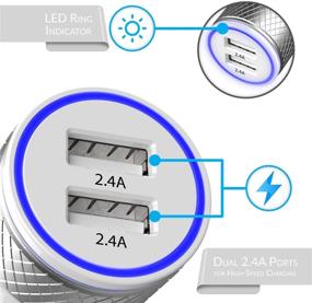 img 3 attached to 🔌 Crave DualHub 2 Port Dual USB Universal Car Charger, 24W 4.8A, Smart Charge IC Technology - White
