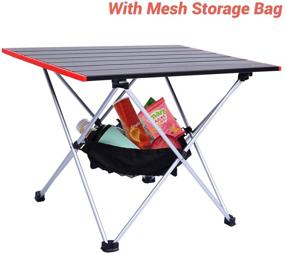 img 3 attached to 🏕️ Sportneer Ultralight Portable Camping Tables with Mesh Storage Bag - Perfect for Outdoor Adventures!