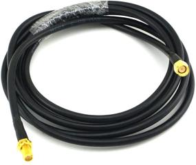 img 4 attached to 📶 High Performance 6.5ft Low-Loss Antenna Extension Cable RG58 - SMA Male to SMA Female Connector for 3G/4G/5G/LTE/ADS-B/GPS/WiFi (Not for TV, It's SMA Adapter)