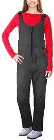 img 4 attached to Ohuhu Women's Insulated Snow Bib Overalls - Essential Ladies Ski Pants