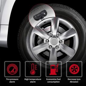 img 1 attached to 🔧 4 штуки 315МГц TPMS датчик давления в шинах для Toyota Sienna 2006-2019, Tundra 2007-2017, Sequoia 2008-2018 | Номер детали # 42607-0C070