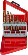 🔧 neiko 01925a screw extractor and left hand drill bit set: 10 piece, cobalt hss drill bits, alloy extractors in clear color logo