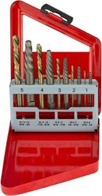 img 4 attached to 🔧 NEIKO 01925A Screw Extractor and Left Hand Drill Bit Set: 10 Piece, Cobalt HSS Drill Bits, Alloy Extractors in Clear Color