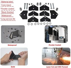 img 2 attached to 🔧 2-дюймовый передний и задний комплект полной подвески - кронштейны для подъема - совместим с моделями UTV Polaris RZR 800 EFI