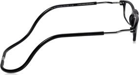 img 2 attached to CliC XXL Adjustable Front Magnetic Connect Expandable Reading Glasses; Black +1.25