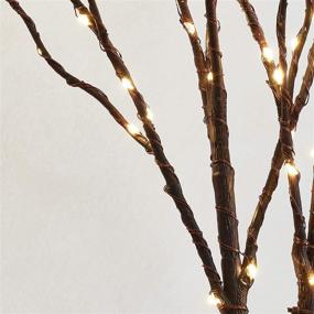 img 3 attached to 🌿 LITBLOOM Lighted Brown Willow Branches: 2 Sets of Waterproof 32IN Tree Branches with 100 LED Warm White Lights, Battery Operated with Timer - Ideal Holiday and Party Decoration