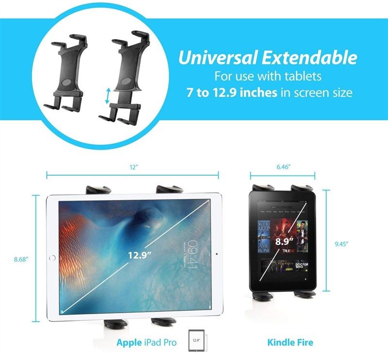 premium headrest backseat passenger tablets 로고