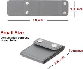 img 3 attached to 🚗 JUSTTOP Seat Belt Adjuster, 2 Pack Universal Vehicle Seat Belt Cover Clips, Comfort Auto Shoulder Neck Protector Strap Positioner Locking Clip - Grey, Enhanced SEO