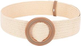 img 4 attached to Womens Elastic Tropical Stretch Buckle Women's Accessories